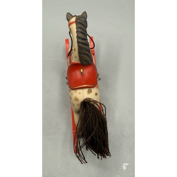 Vintage 1981 Hallmark Rocking Horse Christmas Ornament with Box - Picture 7 of 16